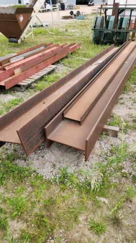 2- 16'Lx10"x16" I beams, 1- 16'Lx4"x8" I beam