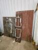 Wooden folding table 33"W 49"L, picnic table w 2 folding benches
