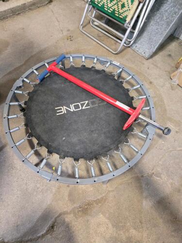 36" Trampoline, pogo stick