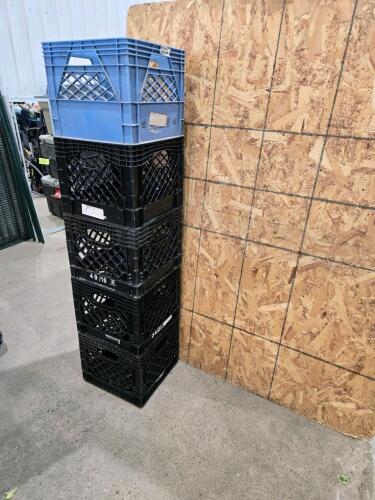 5 Milk crates