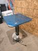 Stainless patio table w lit up base 2'x2'