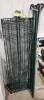 3 Tier rolling shelf unit 60"L 18"W