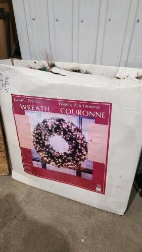 48" Prelit wreath