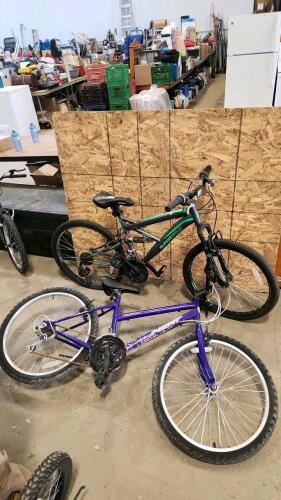 24" Bike needs work, 24" bike w bent rear rim