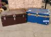 2 metal chests