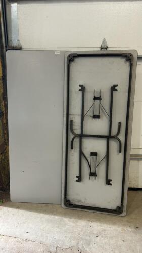 2 Folding tables 72&rdquo;x30&rdquo;