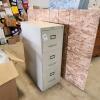 15"W 27"D 40" H 3 drawer letter sized filing cabinet