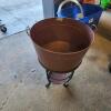 Metal planter 20"W 27"H