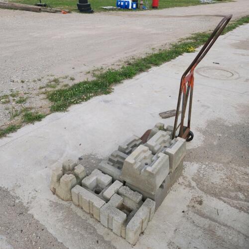 4"x4" Concrete post anchors & dolly cart