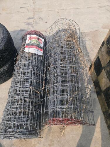 Full and part roll of 4"x4"x4' sheep & goat fence