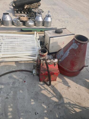 Cyclone, anockulent applicator, sprayer tank w pump, plastic shelves
