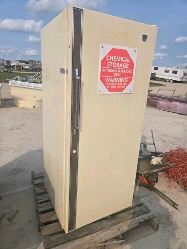 Chemical storage cabinet 27"W 64"H