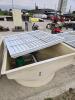 48" Fiberglass fan w winter cover & shutters