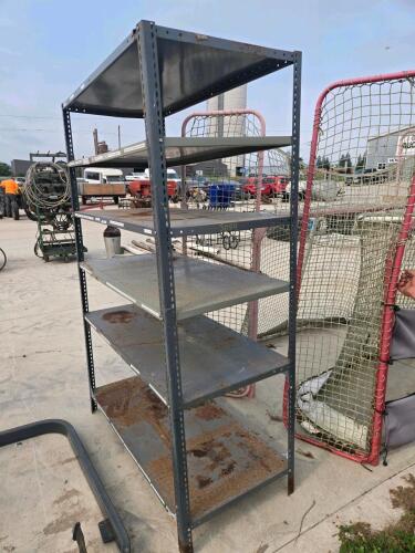 Metal shelf 2'W 4'L 6'H