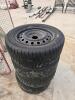 4 Winter wheels, 225/55R16, 50% thread