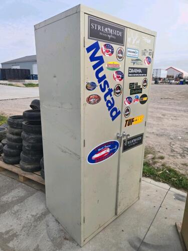 Locking storage cabinet 3'W 2'D 6'H