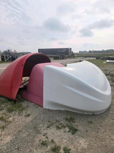 Transport truck wind scoopes