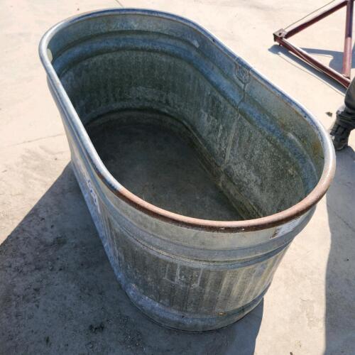 Galvanized trough 44"L 24"W 24"H