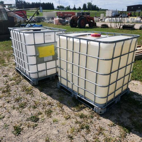 2 1000L totes previous use unknown
