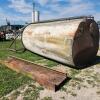 Steel hopper bottom bin 7'W 20'H w 2 I beams 25"W 10'L - 2