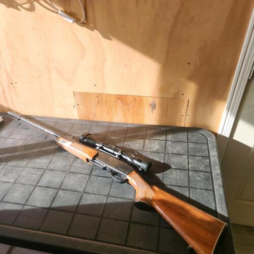 Remington 270 pump action rifle w scope