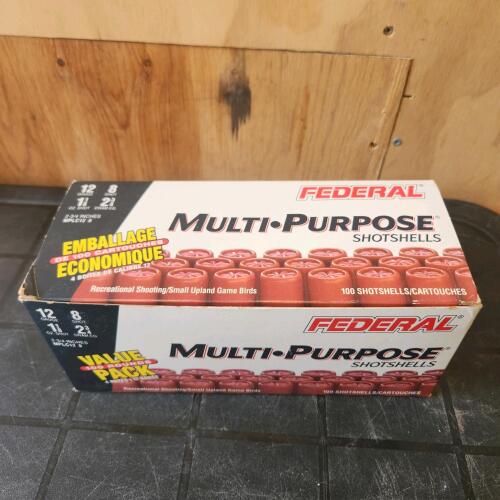 100 #8 12 guage shotgun shells