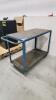 Metal rolling cart 42"L 20"W 35H