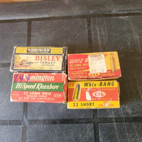 Vintage 22 cal long & short bullets