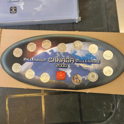 Canadian Millennium quarter set
