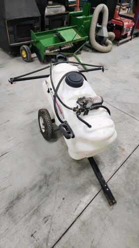 Tow behind lawn sprayer