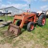 Nuffield loader tractor, engine was seized but now it starts as is