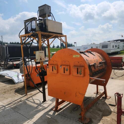Tumbler barrel w hyd power pack 4'W 5'H