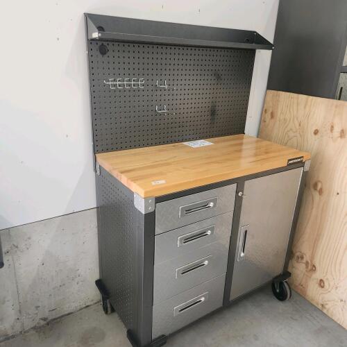 Unused Mastercraft lockable toolbox 40"L 20"W 61"H