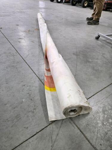 Part roll of house wrap
