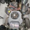 20hp Craftsmanship riding mower w 42" front mount blower & 46" deck, running - 2