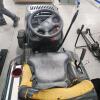 20hp Craftsmanship riding mower w 42" front mount blower & 46" deck, running - 3