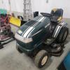 20hp Craftsmanship riding mower w 42" front mount blower & 46" deck, running - 4