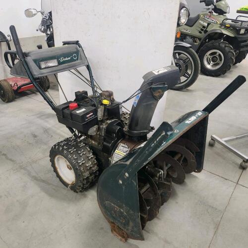 30" 10hp Mastercraft snowblower, runs but needs some cables & possibly other work, w electric start