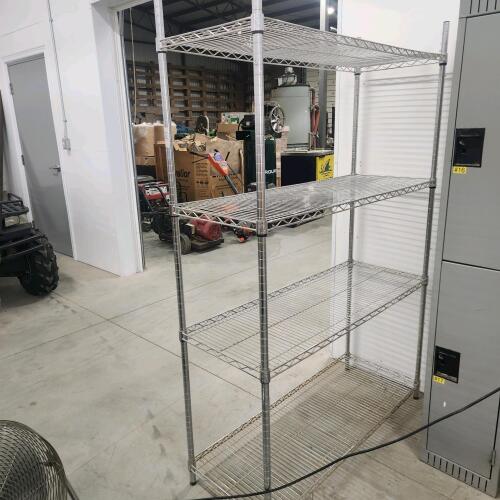 Metal shelf 48"L 18"W 72"H