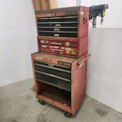 Floor model toolbox 27"W 19"D 59"H