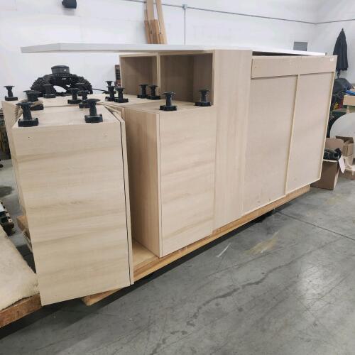 4'x8' Cart w cabinet sections