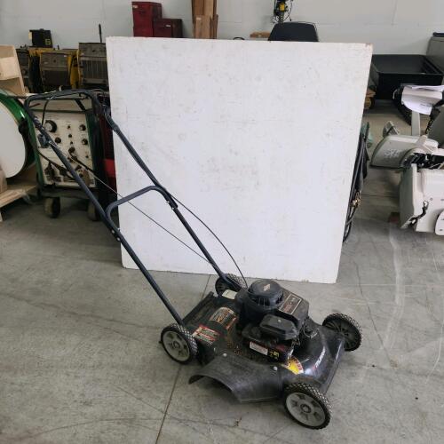 Running push mower