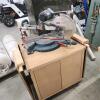 Bosch 12" sliding mitre saw on rolling table