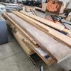 Lift of various sized melamine plywood & other hardwood, out of furniture shop
