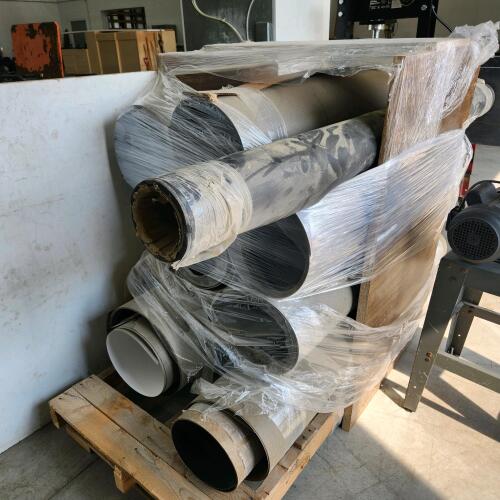 Rolls of vineer out of furniture shop