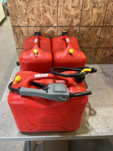 3 6Gal Gas cans