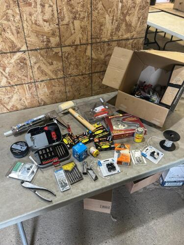 Snap on side cutters, precision screw drivers, staplers, mallet, etc