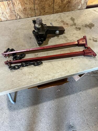 2&rdquo; sway bar hitch w 2&rdquo; ball