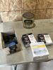 Hockey pucks, smoke alarms, scale, Harbor Grey polyurethane florenamel