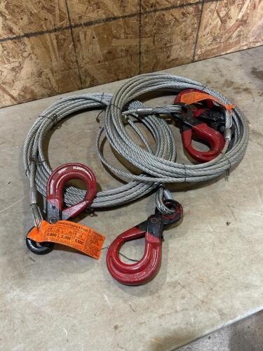 2 46&rsquo; 3/8&rdquo; cable slings